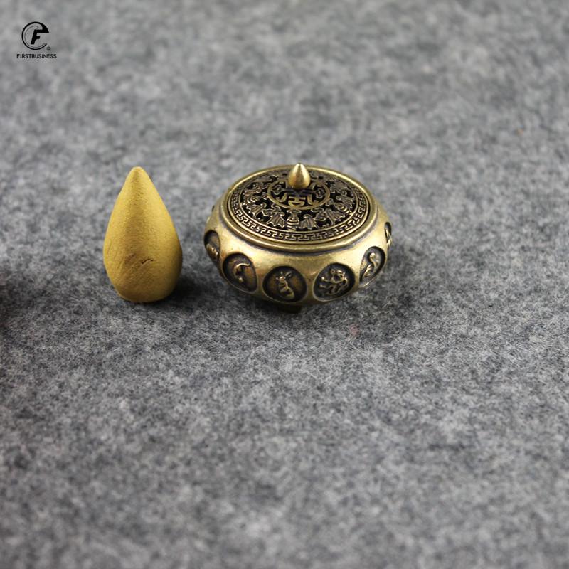 Antique Bronze Chinese 12 Zodiac Animals Incense Burner Home Decorations Pure Copper Hollow Home Censer Sandalwood Censer Holder