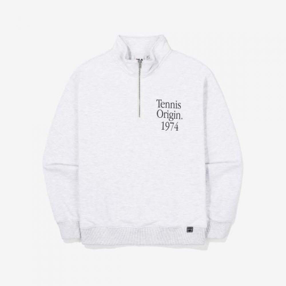 Fila Men S Half Zip SweatShirt MELANGEGREY/095