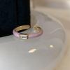 Zircon Drip Oil Open Ring: Elegant, Versatile, and Fashionable for Women