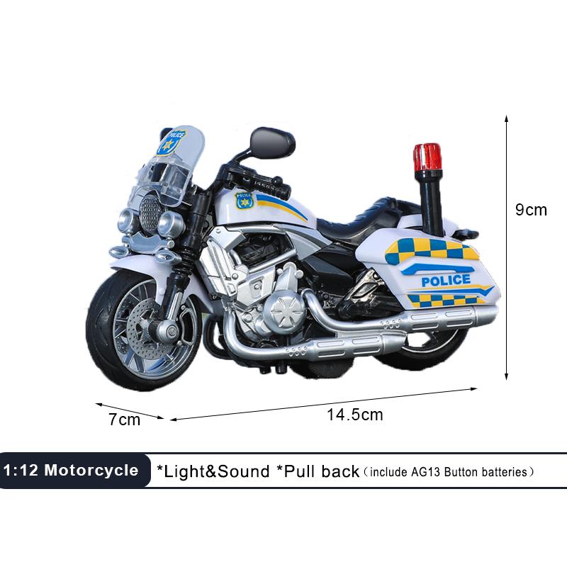 1:12 Zvukové Světelné Motocyklové Slitina+Plast Model Motocyklu Odlitek Hračka Vozidla Dekorace Sběratelství Hračky Pro Kluky Pro Děti Dárek