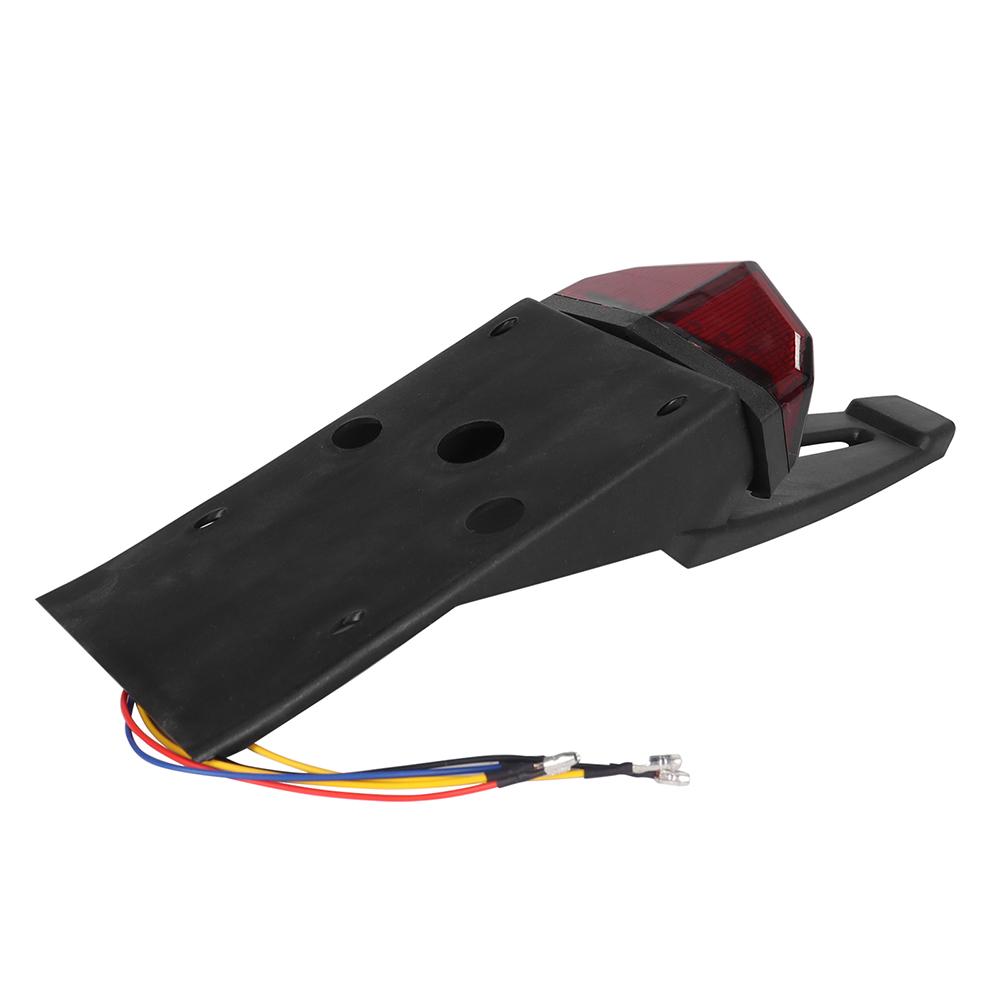 Motorcycle Tail Lights Rear Fender Stop Signal Taillight Dirt Bike Universal 12v License Plate Moto Accessories