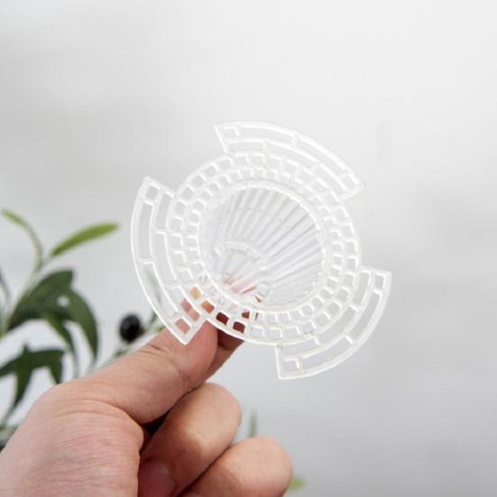 5Pcs Plant Bottom Grid Breathable Conical Design Plastic Protect Soil Loss Bonsai Mat Garden Supplies