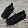 2024 Men Canvas Fashion Men's Casual Shoes Light Non-slip Loafer Flat Driving Shoes Outdoor Sneakers Vulcanized Shoes
