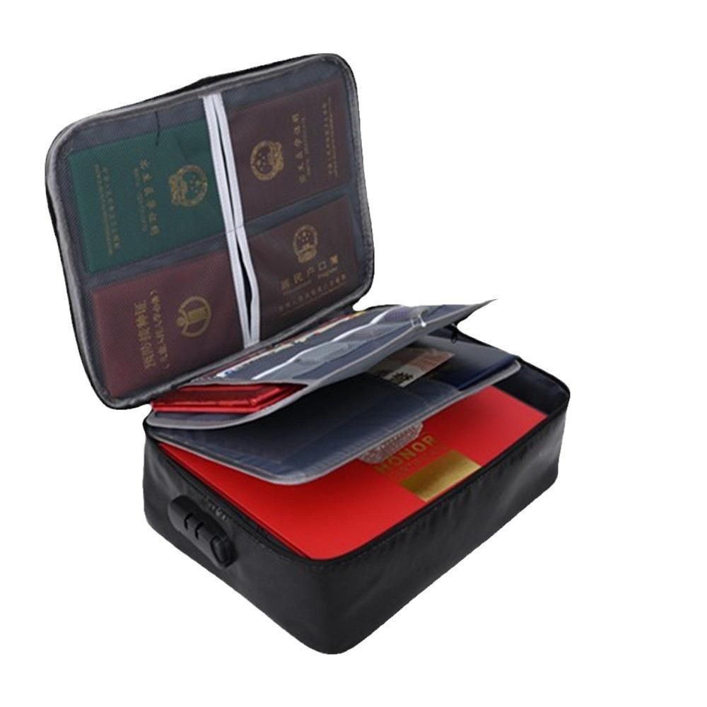 Fireproof Folding Document Storage Box with Zipper