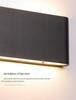 Ultra-thin Modern LED Wall Light: Waterproof Minimalist Fixture for Outdoor, Bedroom, and Living Room.
