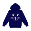 Cartoon-Hase Unisex Kinder Fleece-Kapuzenpullover - Frühjahrs- & Herbstkollektion