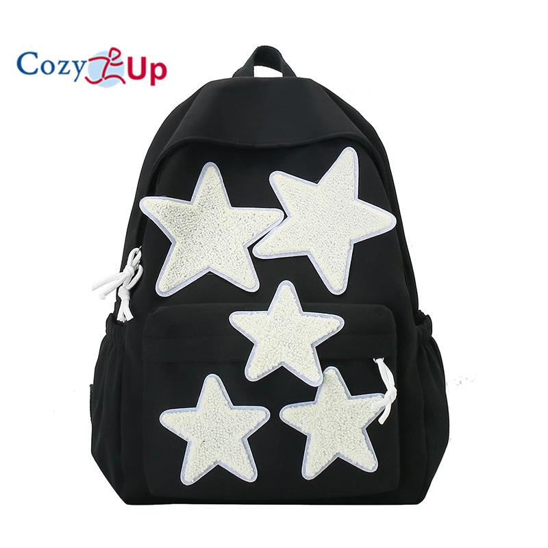 

Рюкзак Cozy Up Star большой емкости, студенческий рюкзак, женский рюкзак 39x29x12cm чёрный