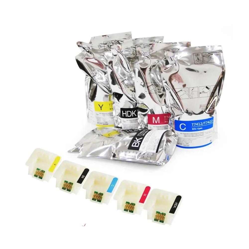 1000ML ink bag T7411/4 T741x dye sublimation ink bag suitable for Epson F6000 F7000 F7100 F6070 F7070 F7170 F6200 F7200 ink box