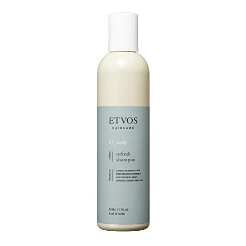 

ETVOS Refresh Shampoo, 230ml, Refreshing, Silicone-Free, Amino Acid-Based, Scalp Care for Scalp Odor and Greasy Scalp [Unisex]