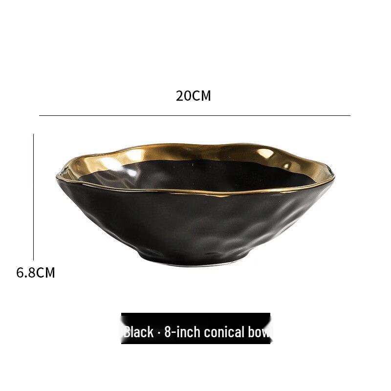 Abay Gold Rim Ceramic Dinnerware