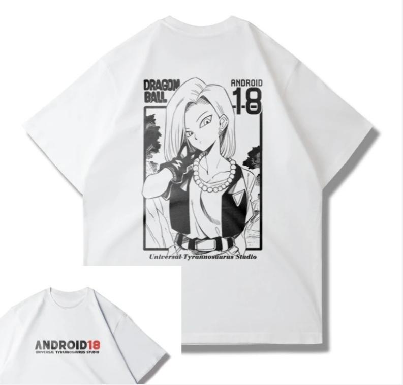 Anime Dragon Ball HighStreet Casual Tops Outdoor Sports Fitness Mens Tshirts Womens Shortsleeved Shirts Couple Styles