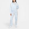 (WMNS) Air Jordan Funny Pattern Knit Short Pullover Hoodie Light Blue Women's DD9296-438