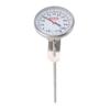 Milk Thermometer Professional High Accuracy Long Stem Stainless Steel Dial Thermometer for Coffee