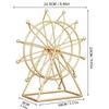 Elegant Rotating Ferris Wheel Iron Desk Ornament Simple Lines Small Home Office Decor