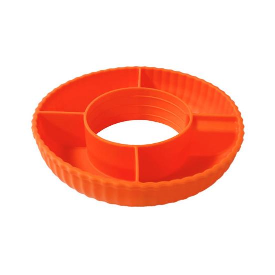 Snack Bowl Silicone Snack Platter for 40 Oz Cups Reusable Snack Tray 4-Compartment Snack Container for Cup Accessories Easy To Clean Serving