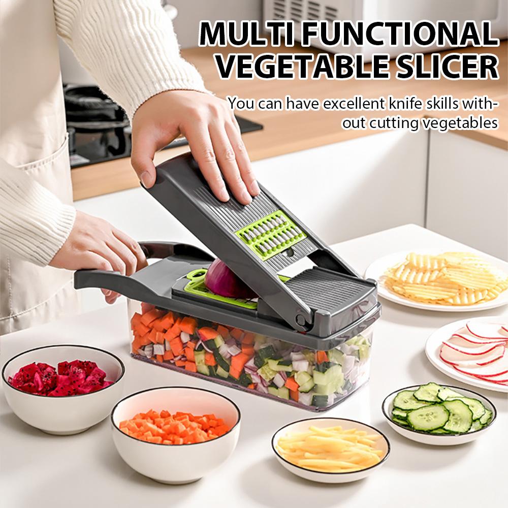 Multi Functional Kitchen Tools for Fruits and Vegetables: Potato Chopper, Slicer, Grinder, and Household Vegetable Slicer