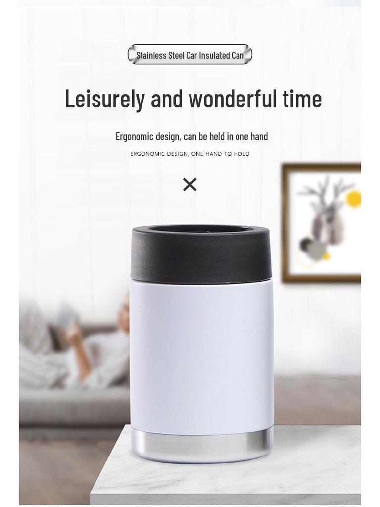 12oz Stainless Steel Vacuum Insulated Can Cooler and Ice Bucket Sleeve