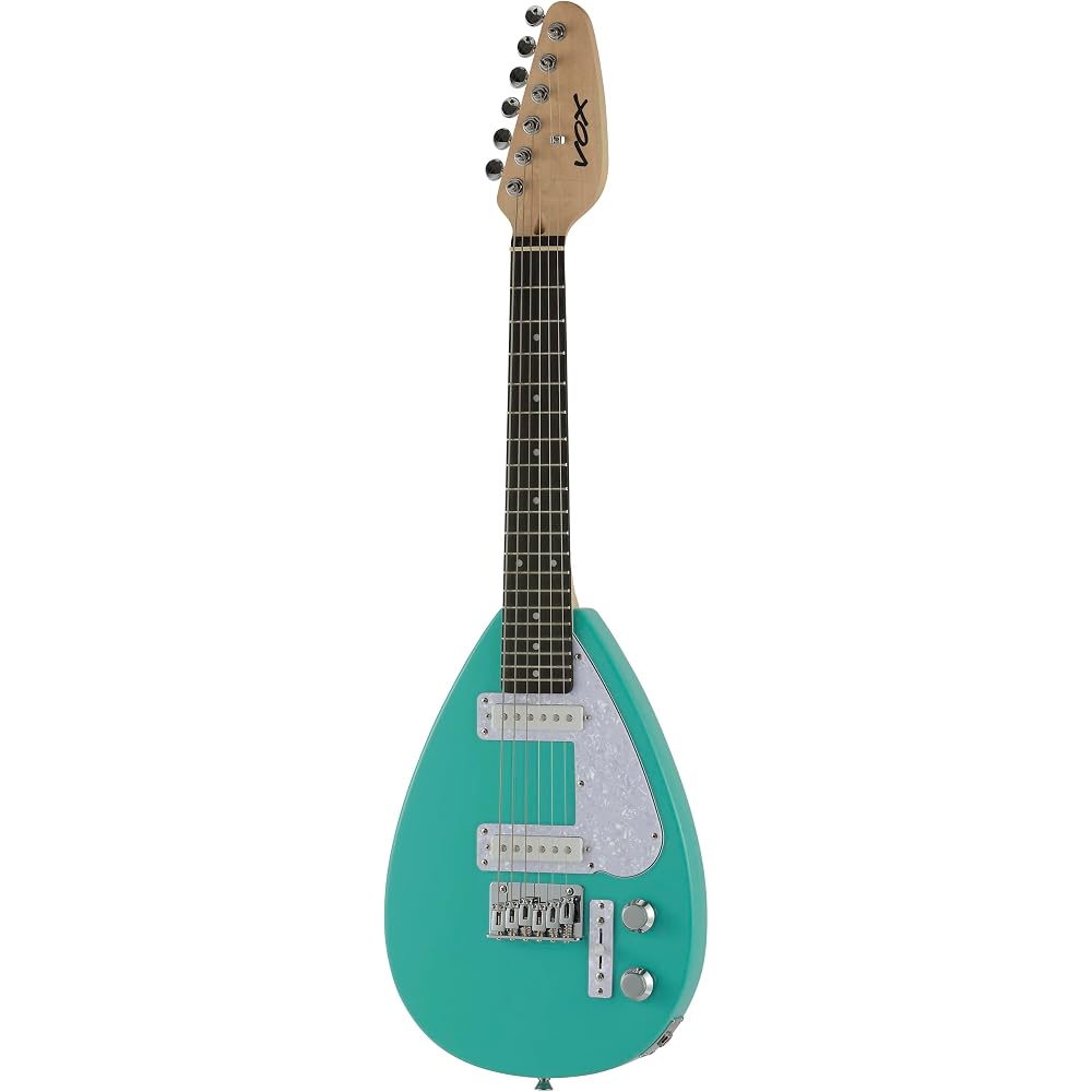 VOX Mark III Mini Short Scale Lightweight Compact Mini Guitar (Aqua Green)
