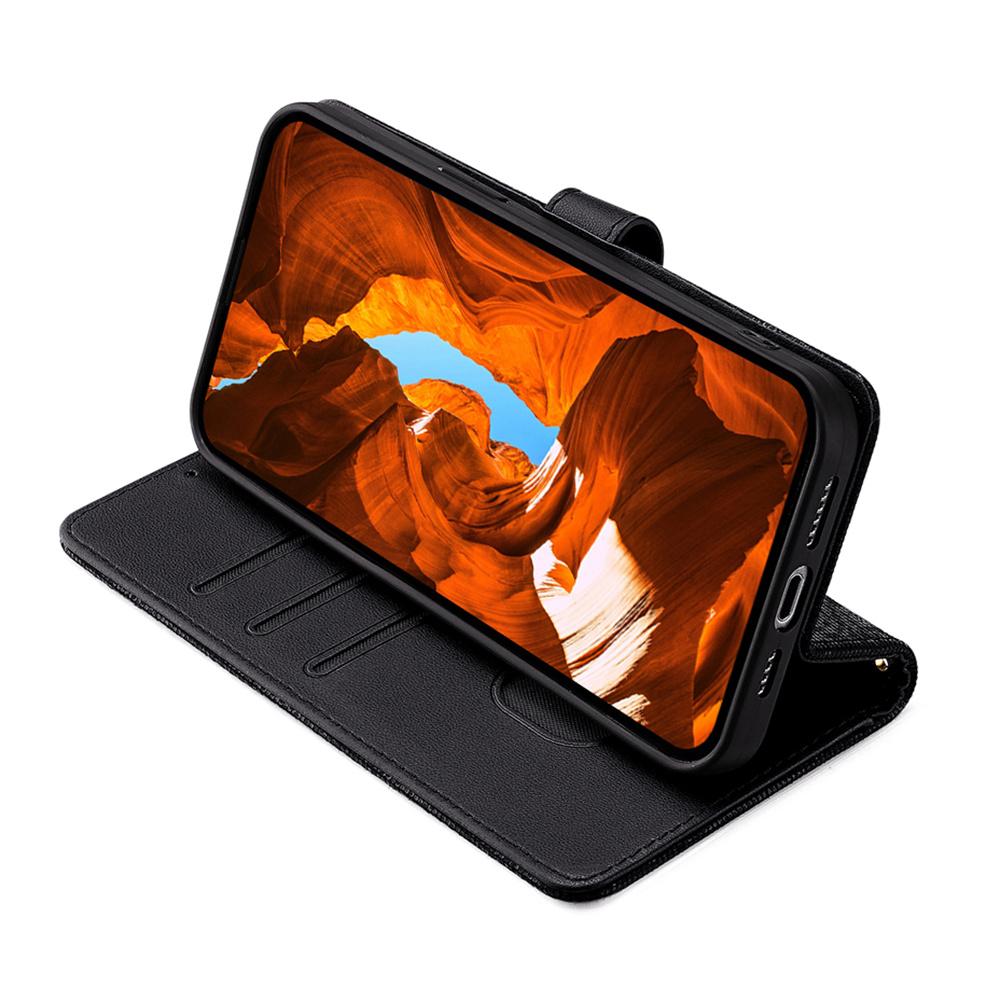 For Xiaomi Poco F8 Pro/Redmi K90 5G Case Metal I-Buckle PU Leather Wallet Phone Cover