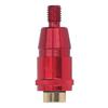 8mm Fishing Net Rod Pod Connector Anti Rotation Screw Net Head Adapter Universal Connector Fishing Accessories for Outdoor(red)