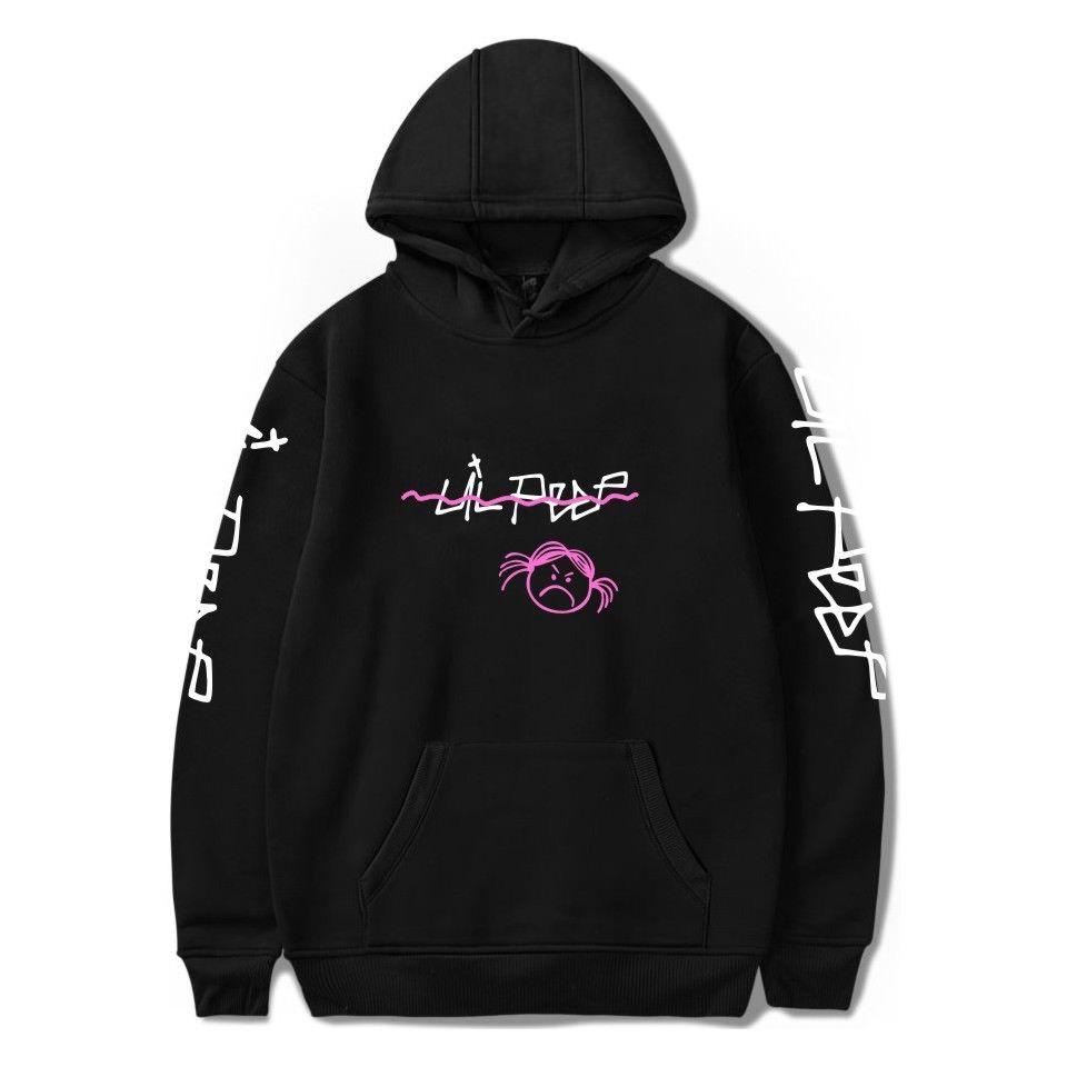 Bluza Peep Lil Love Pulower Hip Hop Smutna Twarz Kobiety Mężczyźni Raper 1 Bluzy z kapturem