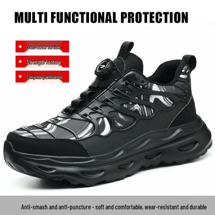 Men's Steel Toe Work Shoes: Anti-Smash, Anti-Puncture, Comfortable, Long-Lasting Wear