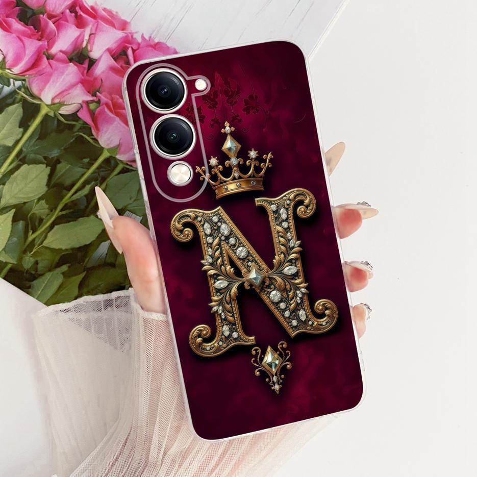 For Vivo Y04 Case V2430 Cool Fashion Letters Cover Soft Silicone Phone Case For Vivo Y29s Y 29s VivoY04 VivoY29s Back Cover Bags