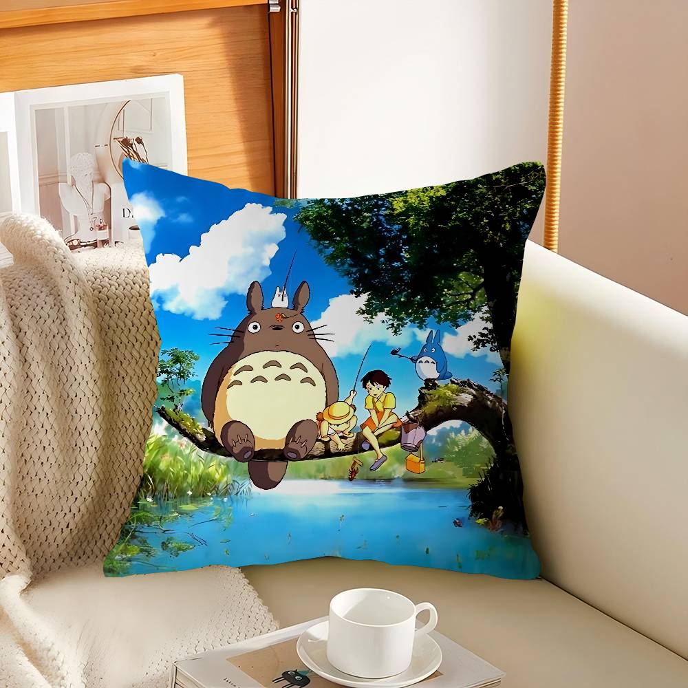 Anime N-Neighbor T-Totoro Pillow Case Throw Pillow Chair Seat Cushion Nap Pillows Cushion Seat Soft Pad Pillow Sofa Cushion