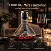 Golden Mountain Crystal Glass Wine Decanter with Large Capacity