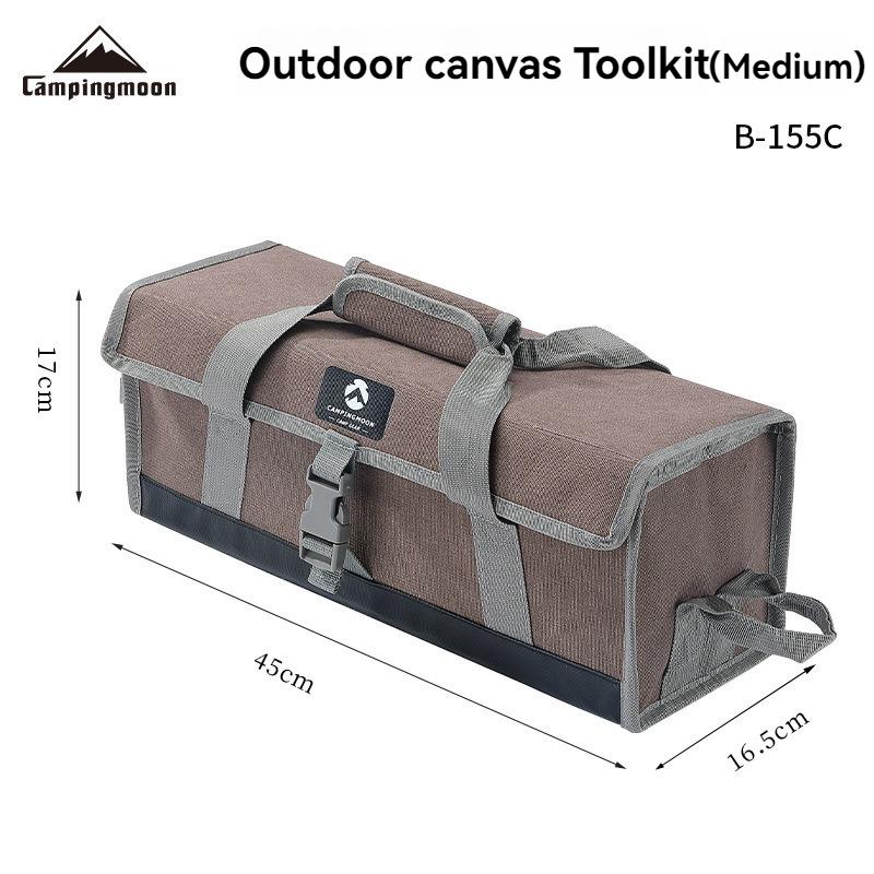 CAMPINGMOON Portable Camping Tool Kit Miscellaneous Storage Camping Bag Canvas Multifunctional Handmade Tote Bag