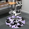 1pc Cat Moon Office Round Area Rug,  Mat Suitable For Office, Under Office Chairs Bedroom Living Room Home Decor, Room Deco