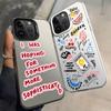 Back Phone Cover Case for iPhone 17 Pro Max 14 Air XR 11 12 15 Plus 16 XS 13 Pro Letter