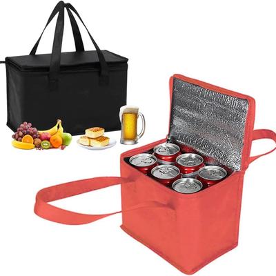 Pizza-Isoliertasche, tragbare Kühltasche für Mittagessen, faltbare isolierte Picknick-Kühlbox, Lebensmittel-Isoliertasche, Getränkehalter insu