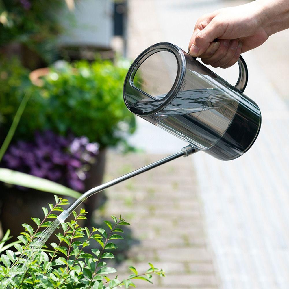 Stainless Tube Long Mouthed Watering Kettle 2L Garden Tool Watering Can Garden Supplies