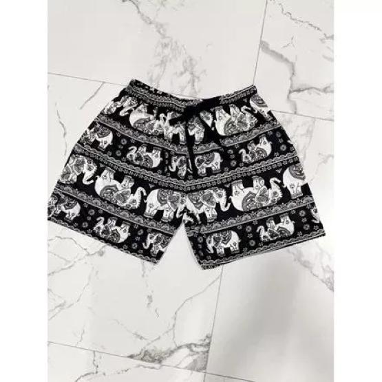 Muay Thai Boxing Shorts Elephant Pants Training Kickboxing Print Quick Dry Martial Art Boxer Kid Unisex Men Women Fighting Fitness Sport Gym Workout