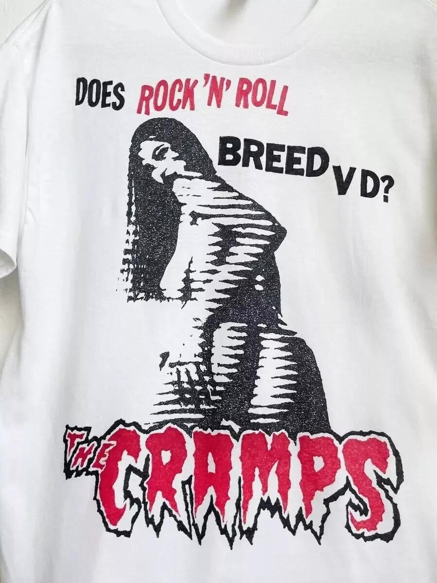 The Cramps White T-Shirt for Fan XXL