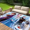 1pc Frozen Pattern Carpet Area Rug Non-slip Carpet Hand Washable Floor Mat Suitable For Living Room Bedroom Home Decor Room Decor Christmas