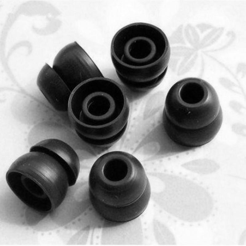 5 Pairs Two Layer Silicone Earbud Eartips Cover Cushions Replacement for In-Ear Earphone Headphone Earplug Ear pads M size