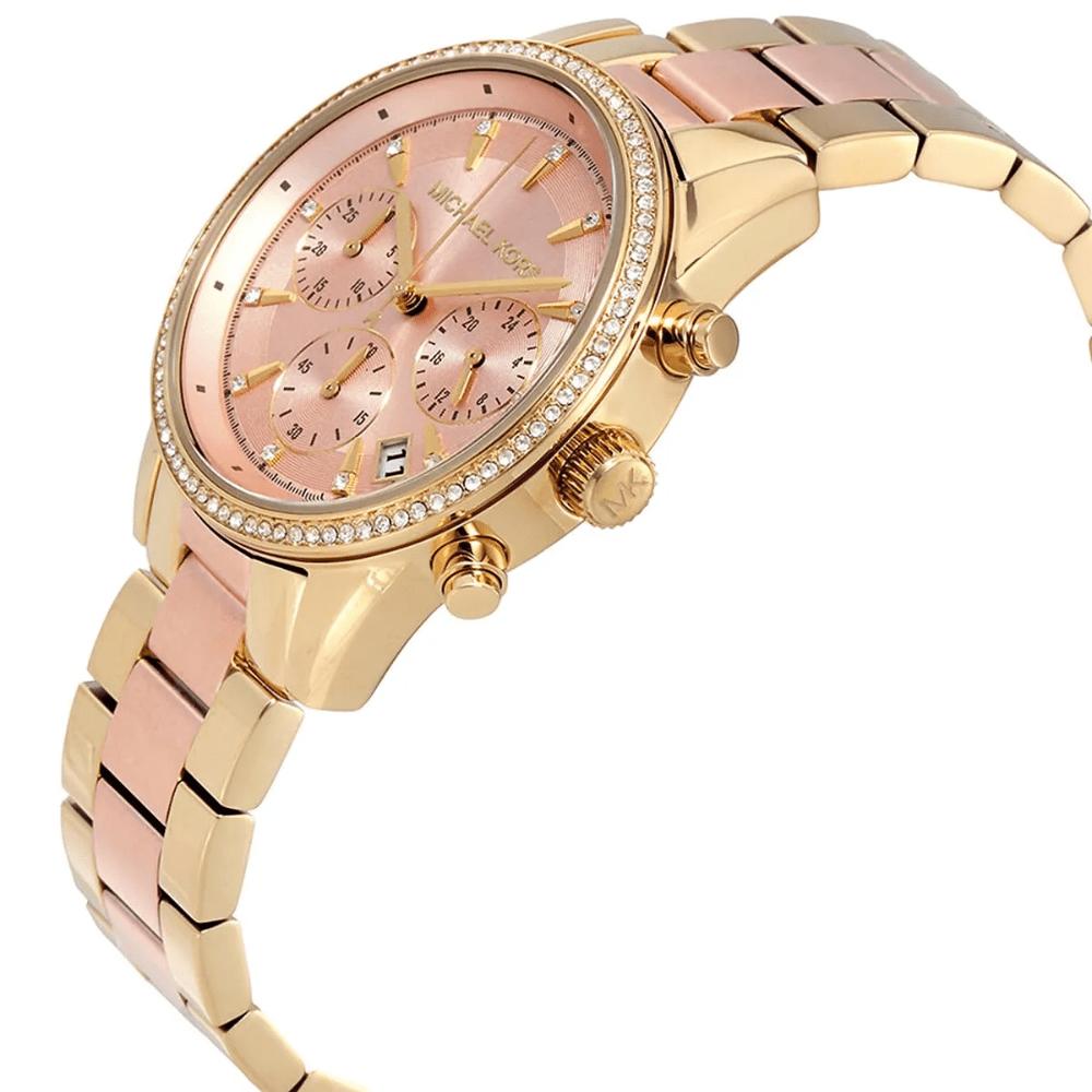 Michael Kors Orologio da Donna MK6475 Ritz Cronografo Bicolore