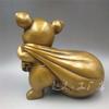 Figurine Lucky Bag Pig Antique Brass Home Decor Metal Ornament