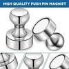 Small Metal Strong Magnetic Pushpins Whiteboard Fridge Magnet Sucker Thumbtack Power  Push Pins Office School Wholesale