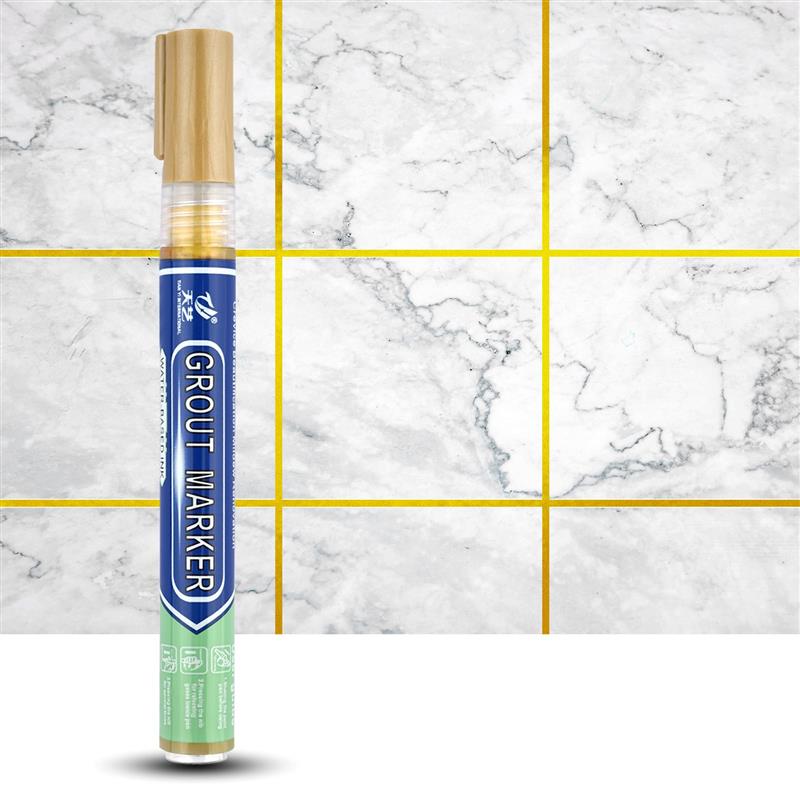 Tile Grout Pens White Waterproof Tile Marker Grout Pen Wall Seam Pen For Tiles Floor Bathroom Decontamination Seam Repair Tools