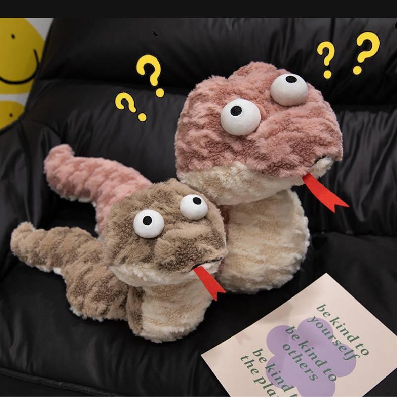 Snake Simulation Cartoon Plush Toy Cute Snake Year Mascot Male Female Dolls