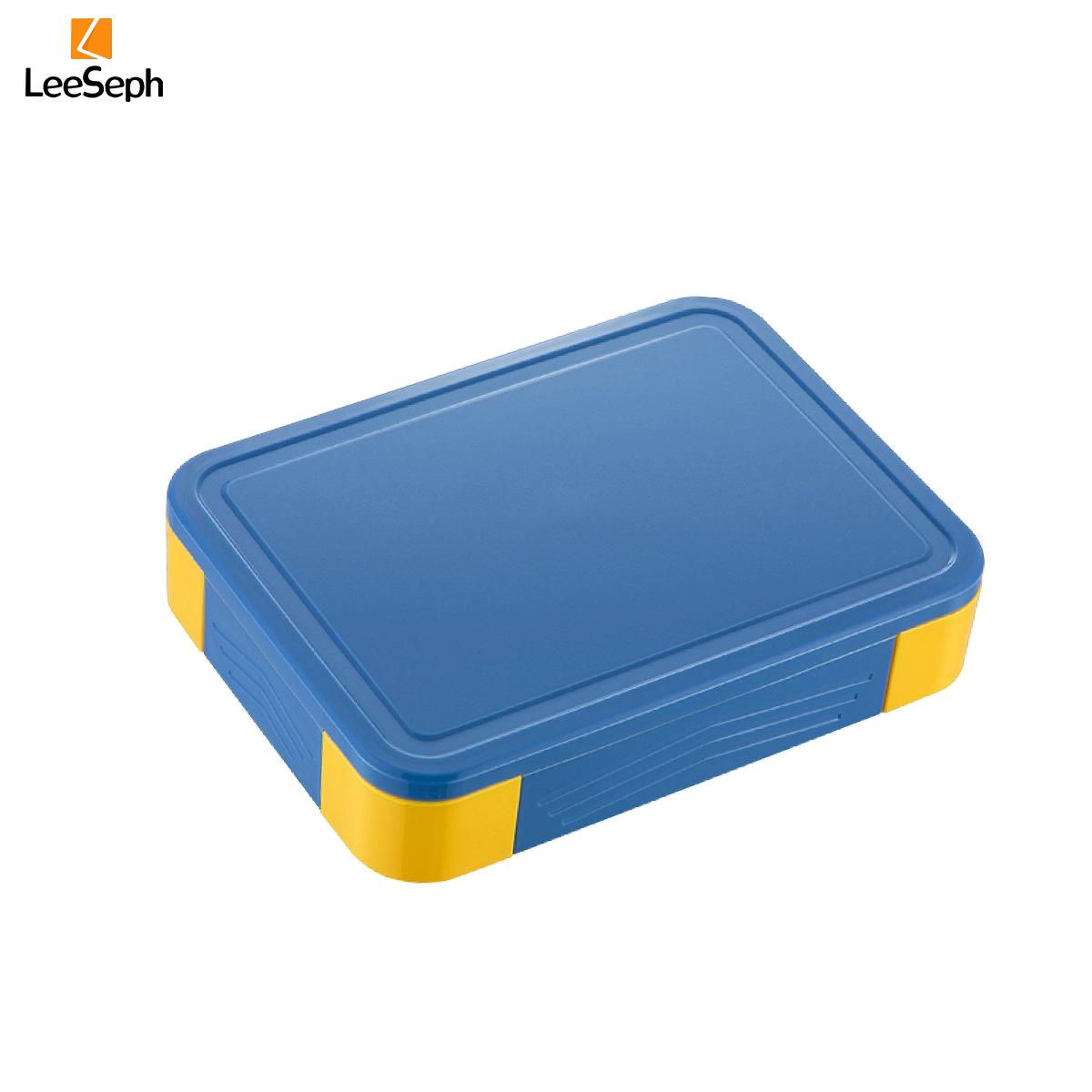 

Ланч-бокс Leeseph Bento с 6 отделениями, герметичный ланч-бокс Bento, еда на ходу для студентов, офисных работников и путешественников 1 синий