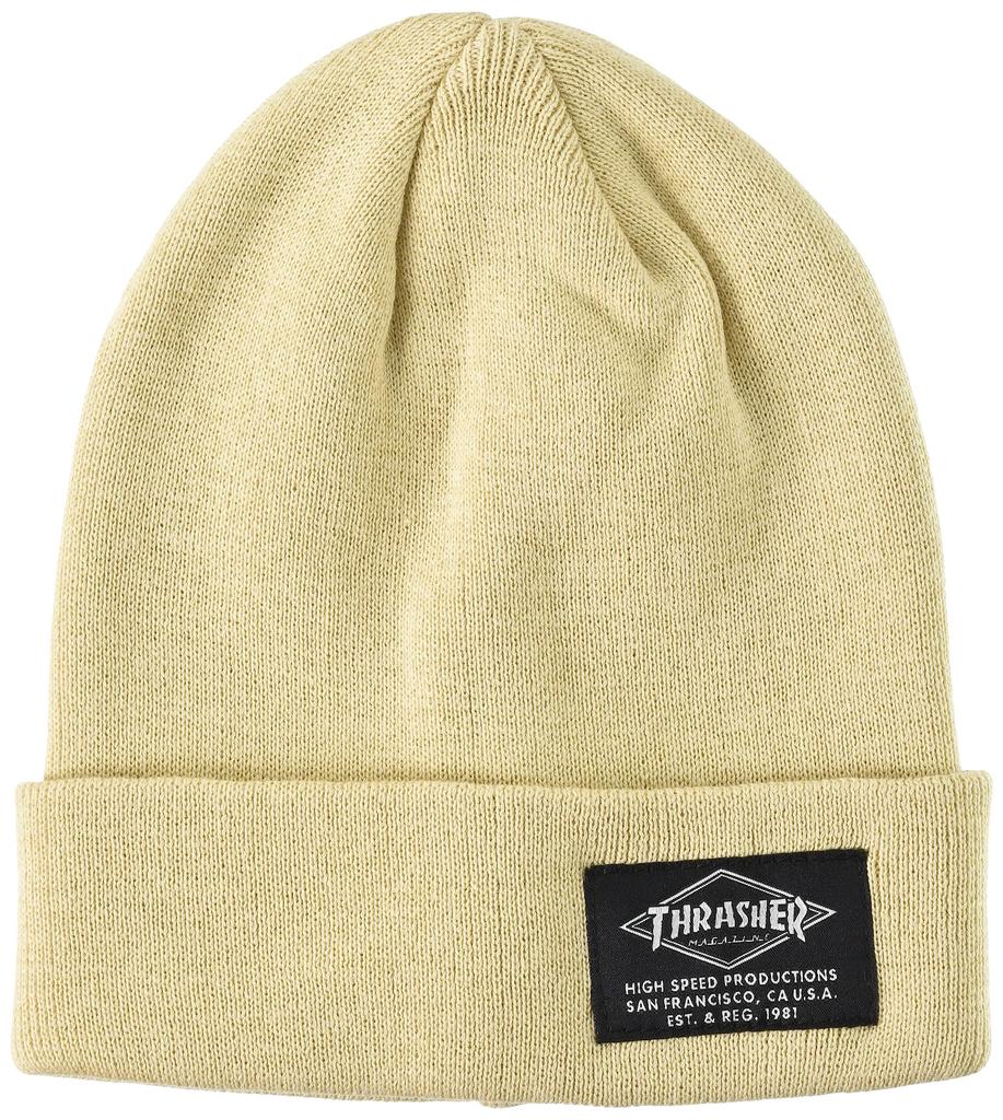 Thrasher Knit Cap with Hat BGE (2-Way Fold-Over) [23TH-N03 / BEANIE]