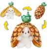 Original Bunny Plush Toy Cute Fruit Rabbit Stuffed Fruit Transform Cuddly Bunny Soft Doll for Kids Birthday Christmas Gift