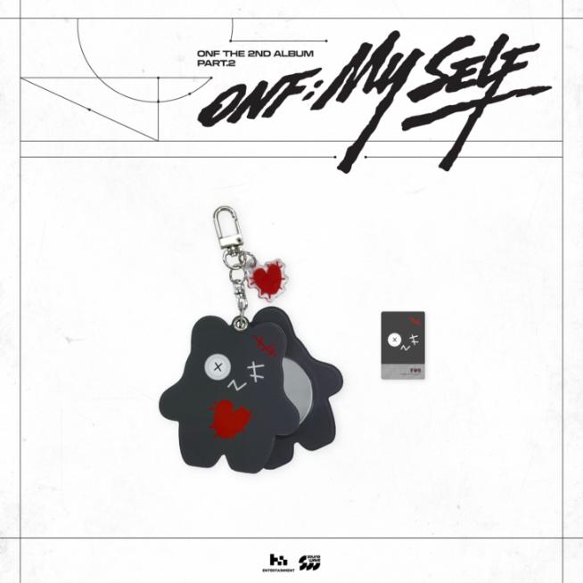 Предзаказ ONF POP-UP Магазин ONF; MY SELF Туманный Акриловый Зеркальный Брелок