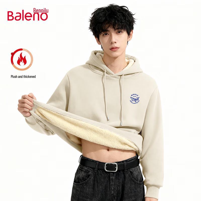 

Baleno Men s Fleece Lined Pullover Hoodie L
