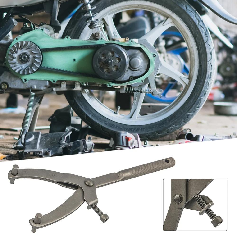 Adjustable Y-Type Flywheel Wrench Universal Variator Clutch Remove Installation Holder Repair Tool for Motorcycle Scooter Moped