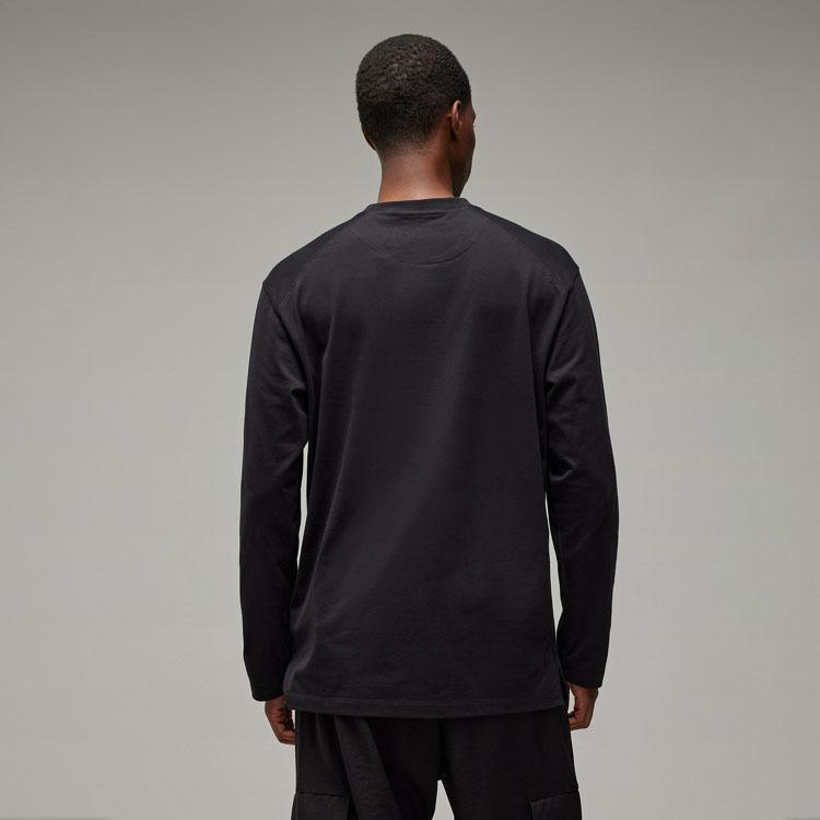 Y-3 Gfx Ls Tee Logo Print Crew Neck Long Sleeve T-Shirt Unisex Tops Black IZ3122